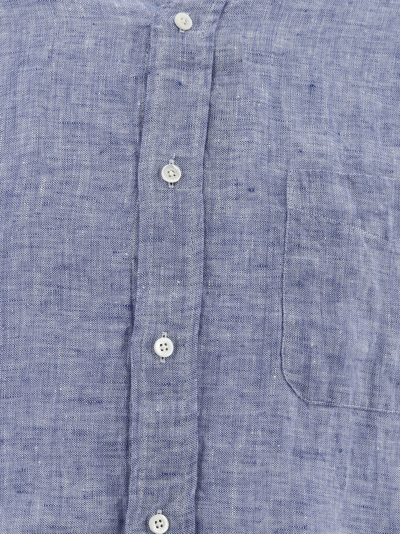 BEAMS PLUS Blue Oxford linen shirt